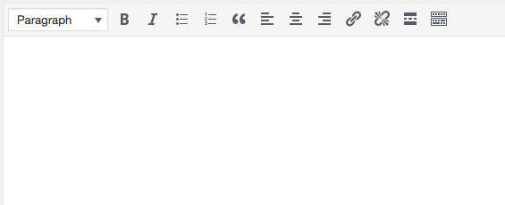 One row of formatting buttons