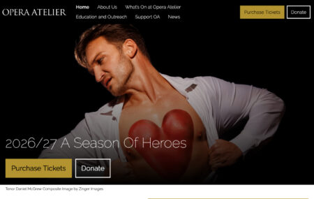 Opera Atelier homepage