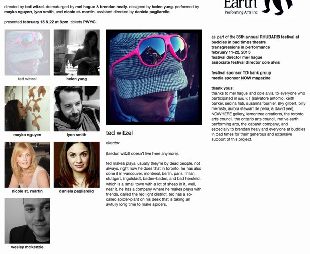 The Red Light District bios
